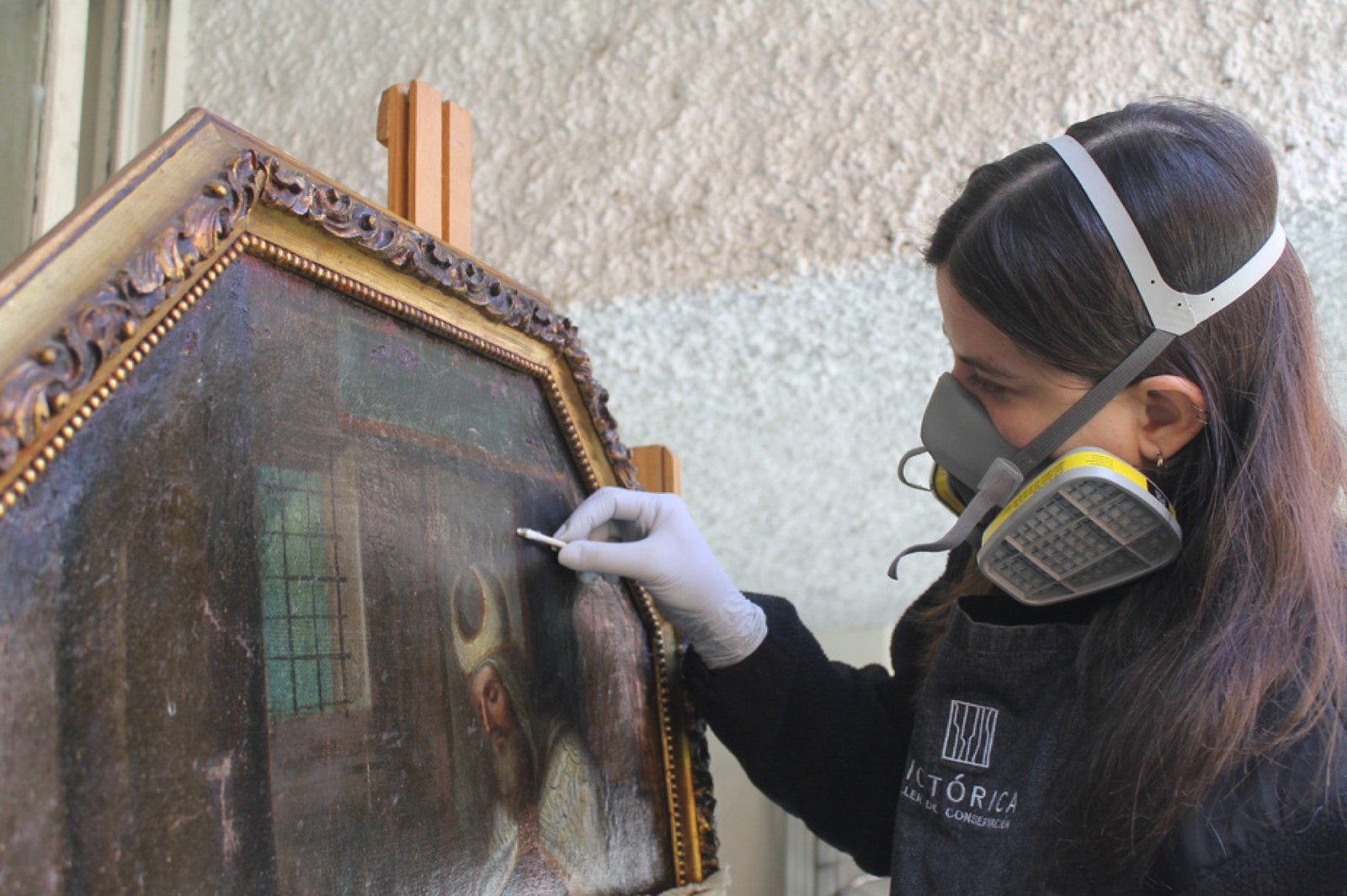 Restauración de obra de arte